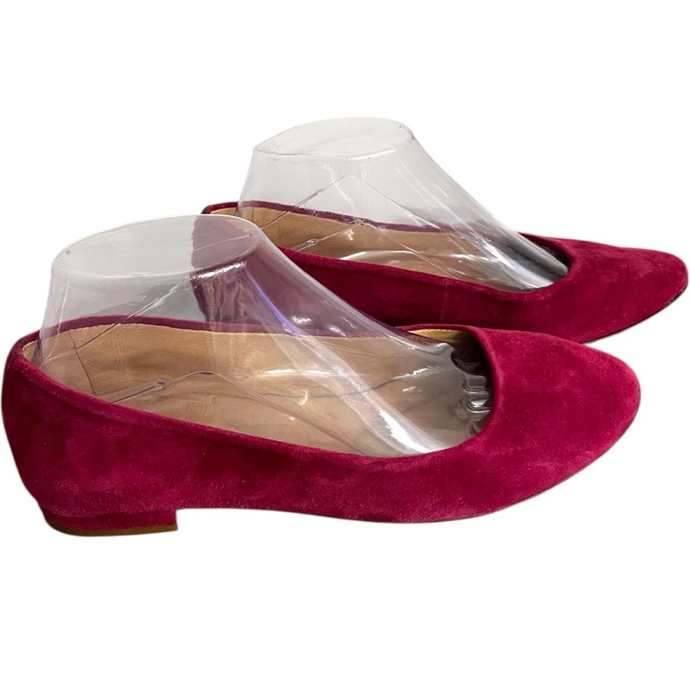 Antonio Milani Genuine Leather Round Toe Vintal Slip In Loafer Flats Women Sz 8